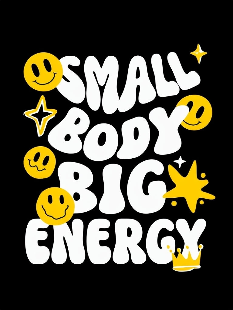 Small Body Big Energy Motivational T-Shirt