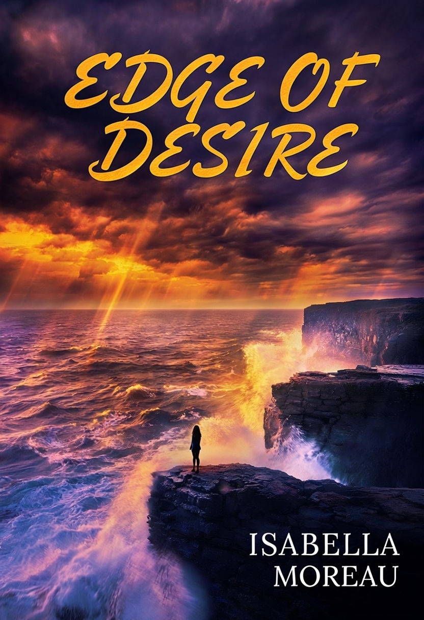 Dramatic Coastal Romance 'Edge of Desire' EBook Cover Design