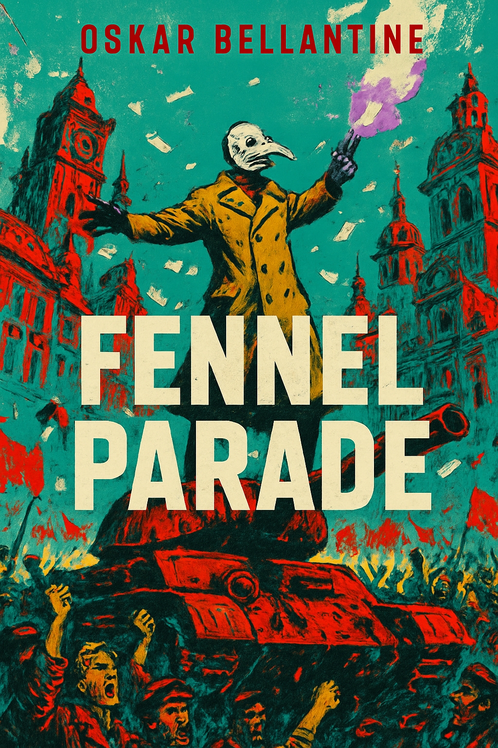 Dramatic Fennel Parade EBook Cover with Intense Colors