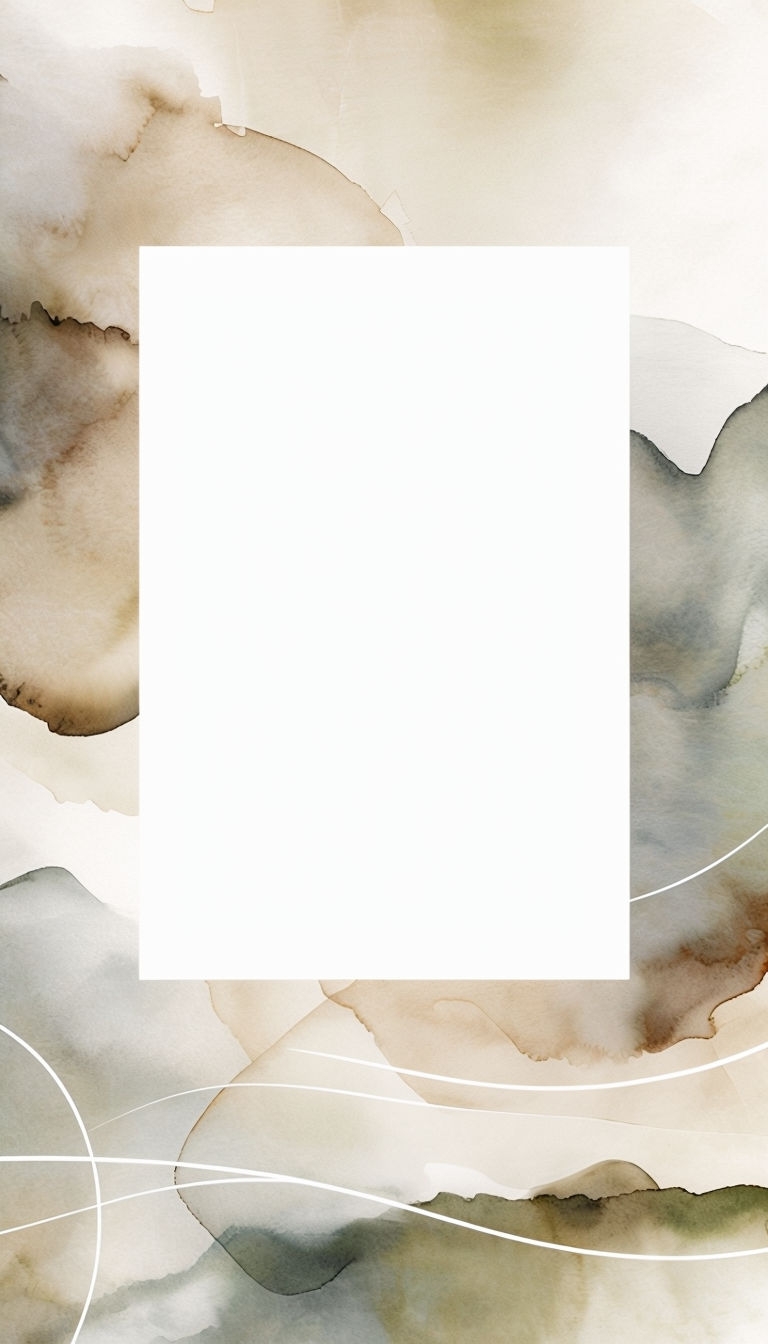 Minimalist Watercolor Background with White Rectangular Space Social Media Post