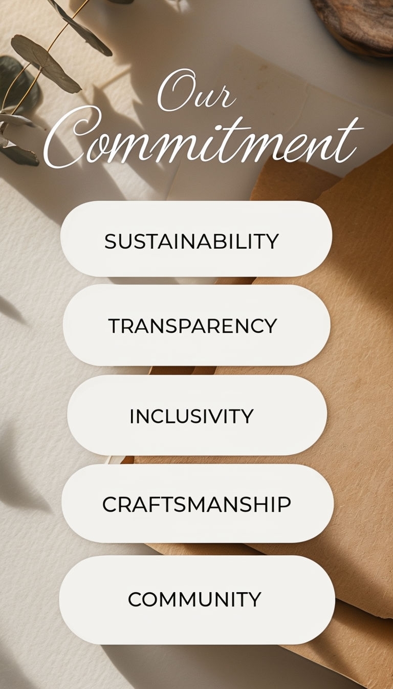 Elegant Commitment to Core Values Social Media Post