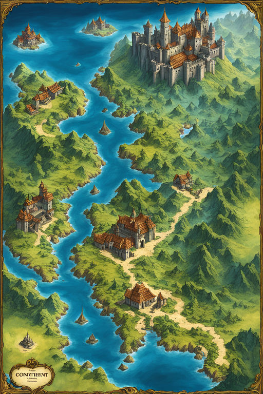 Fantasy Continent Map By A Lomker Playground Fantasy Continent Map By A Lomker Playground