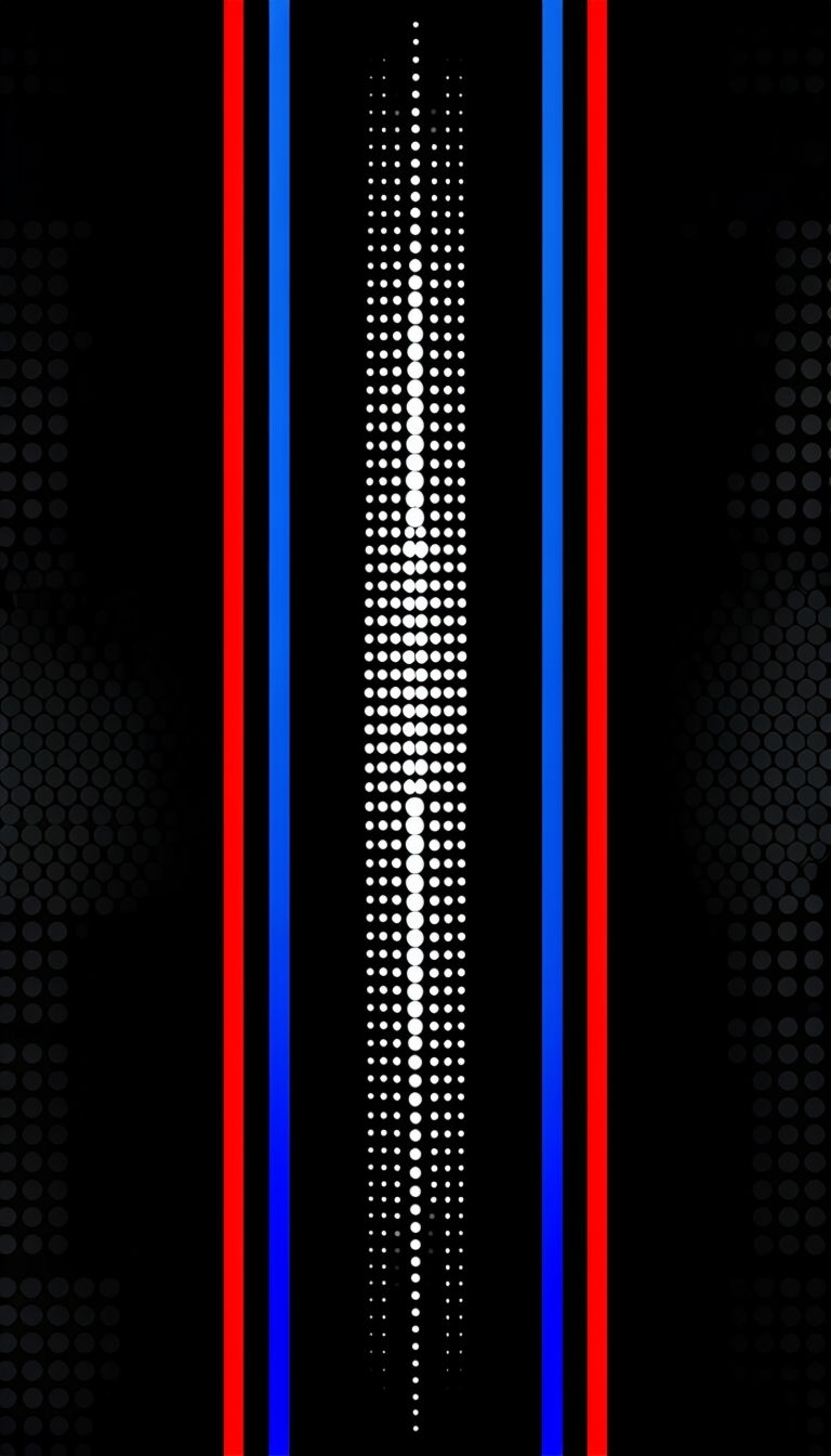 Elegant Gradient Dot Stripe Design on Black Phone Case Cover