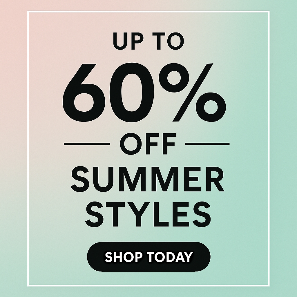 Minimalist Summer Sale Promotion with Gradient Background Social Media Post