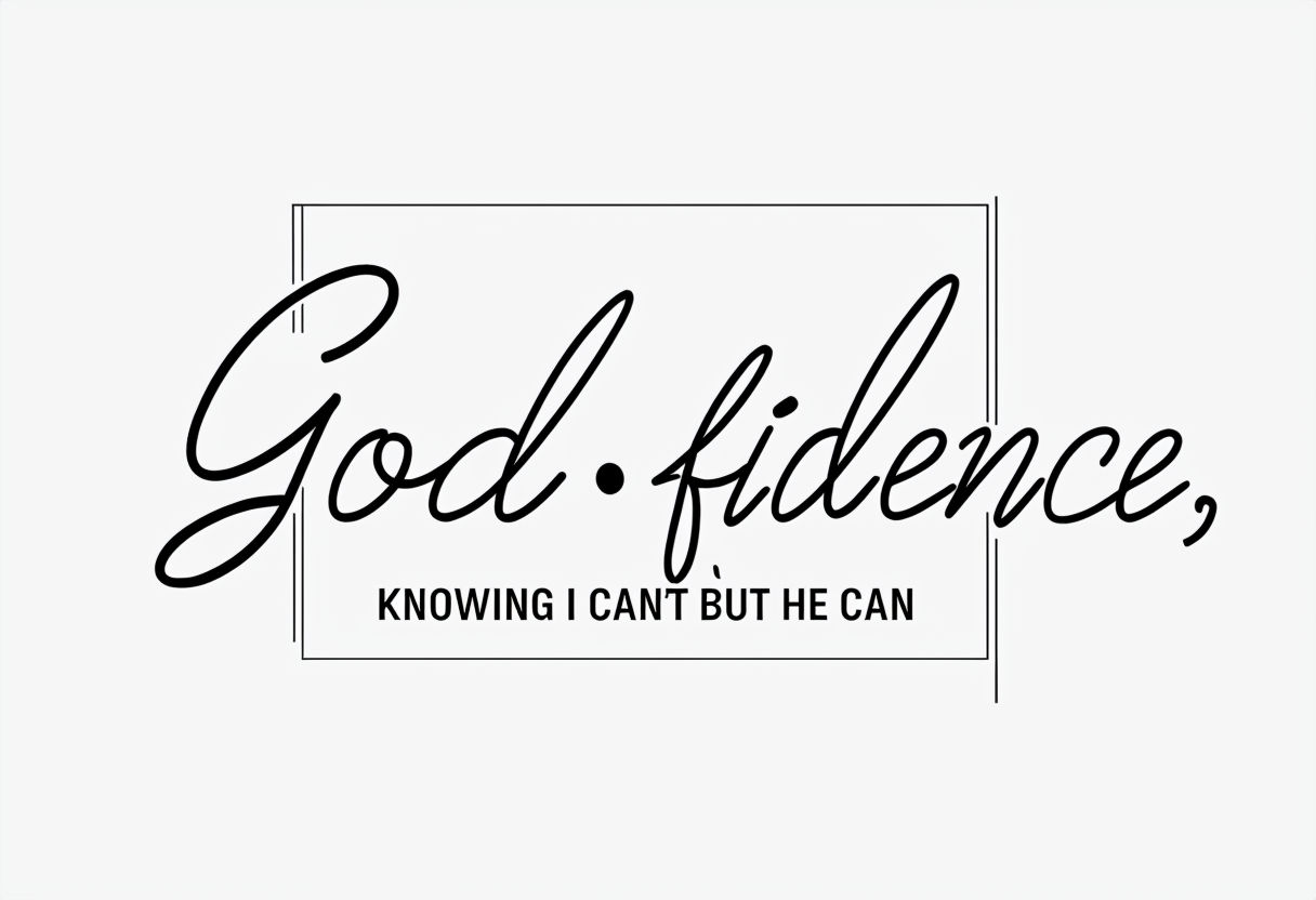 Empowering God•fidence Inspirational Quote T-Shirt