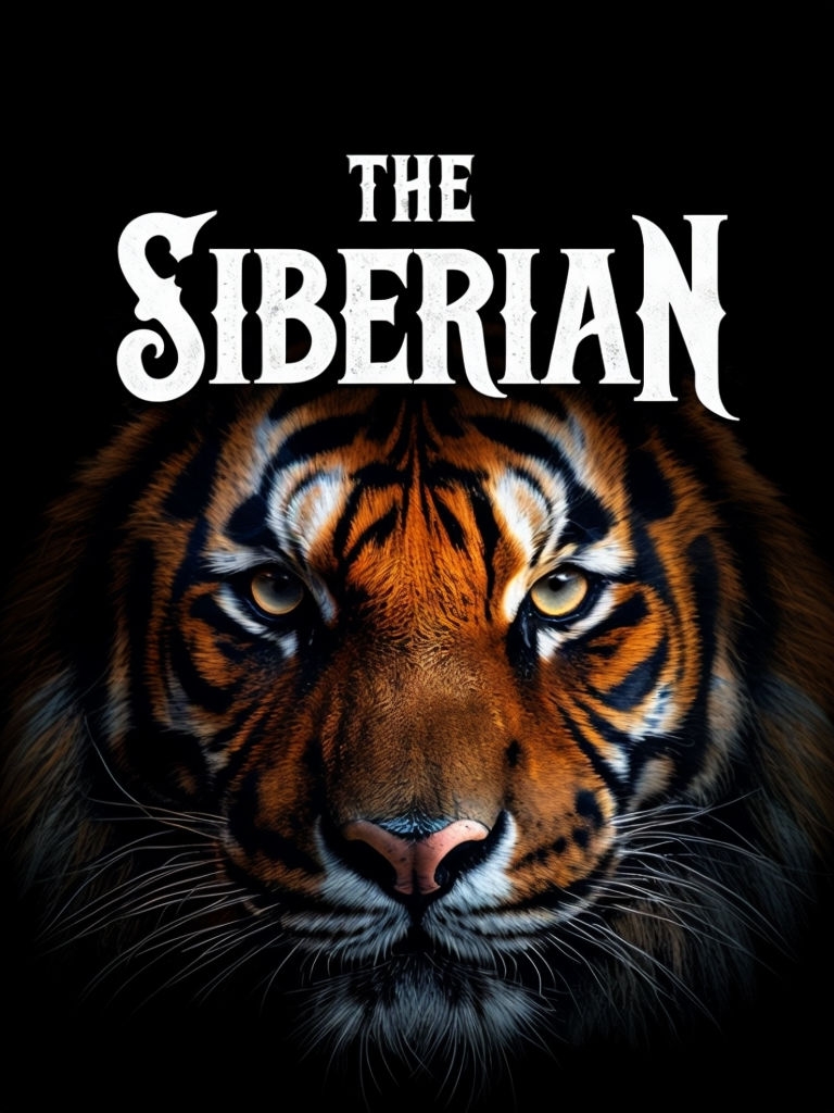 Dramatic Siberian Tiger Portrait with Bold Title T-Shirt