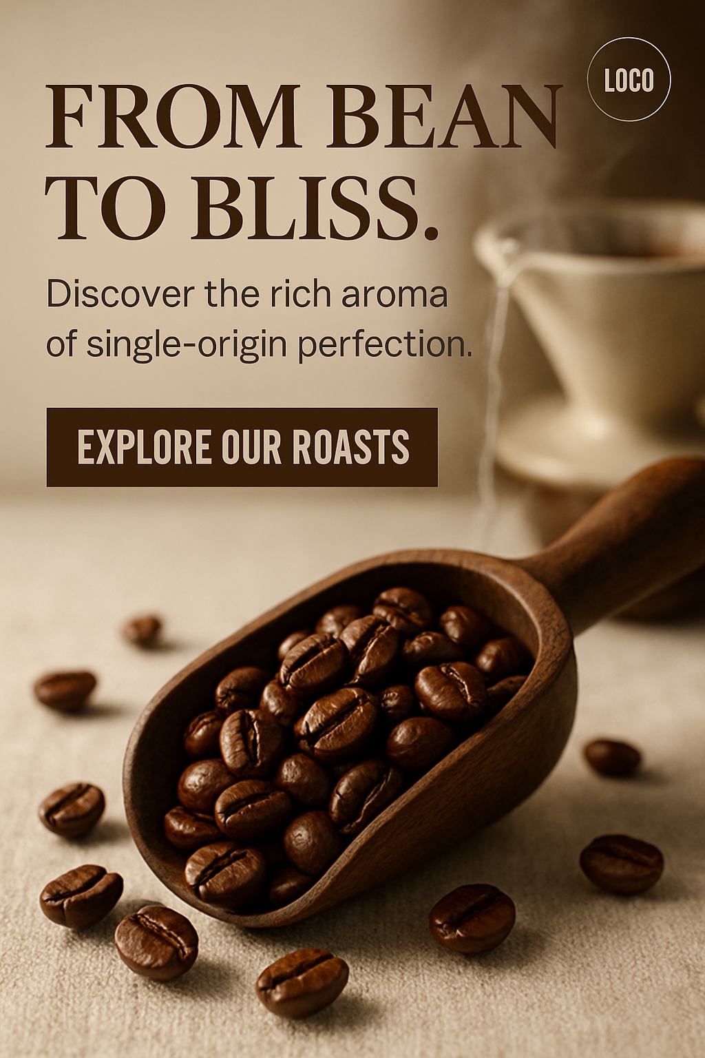 From Bean to Bliss: Discover Our Coffee Roasting Experience Social Media Post