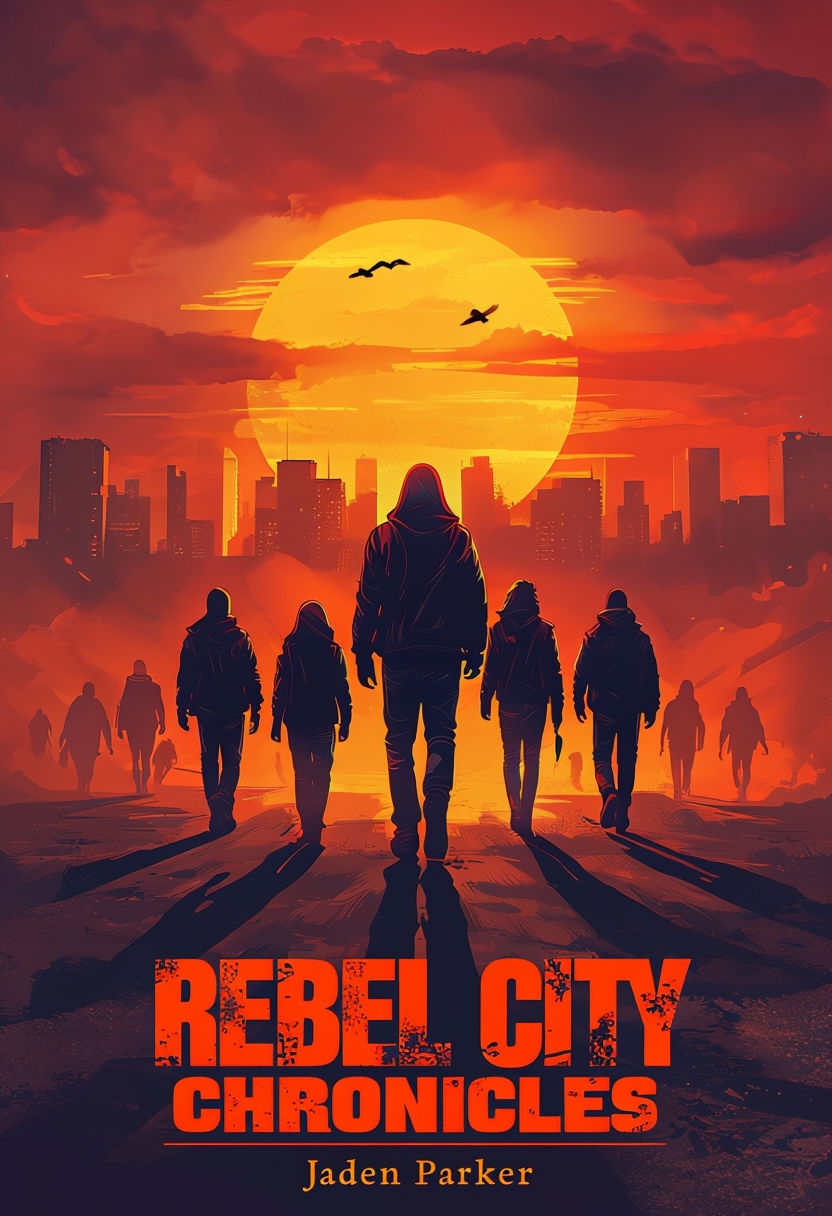 Dramatic Rebel City Chronicles Digital Illustration Poster