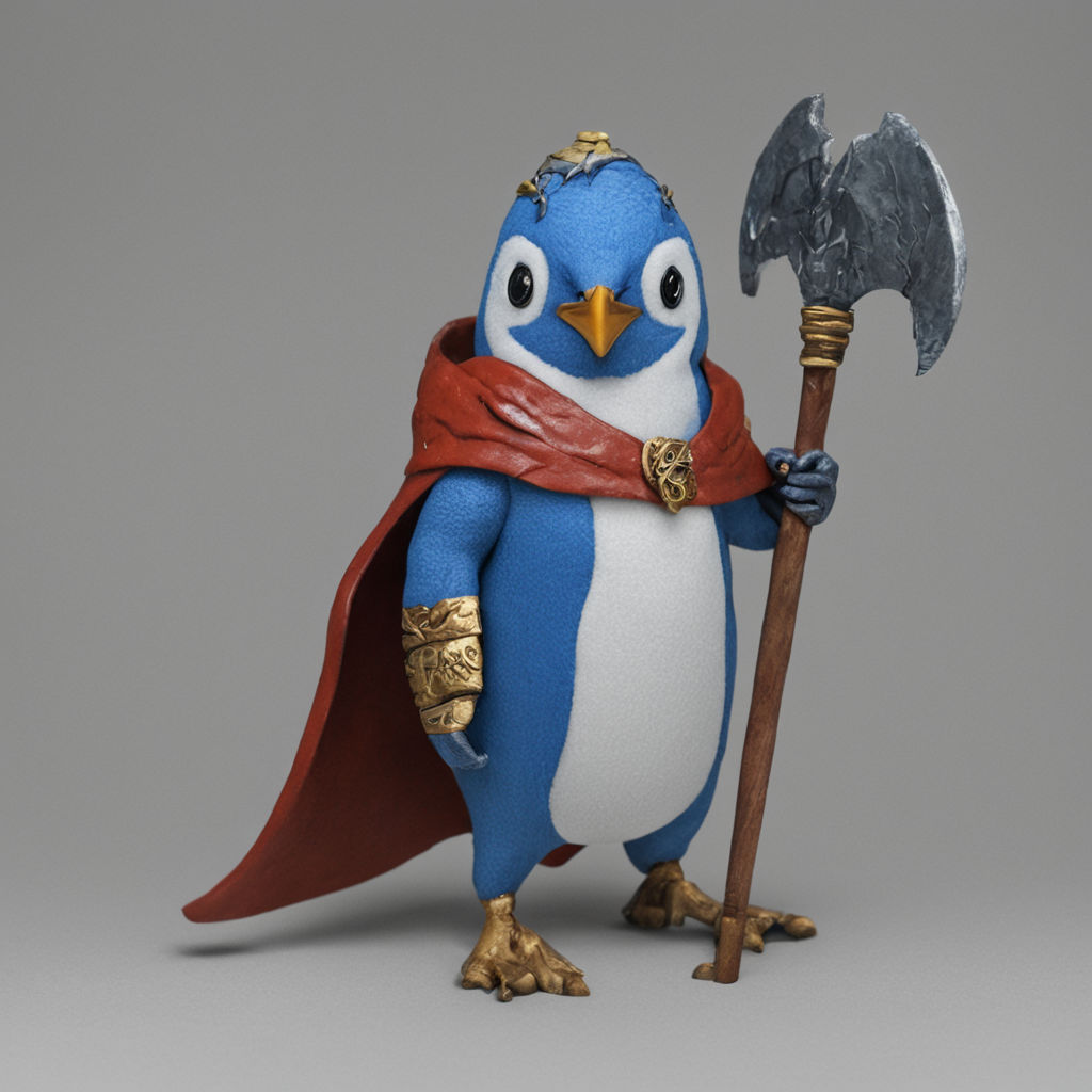 Penguin warrior by Ben Cranson - Playground