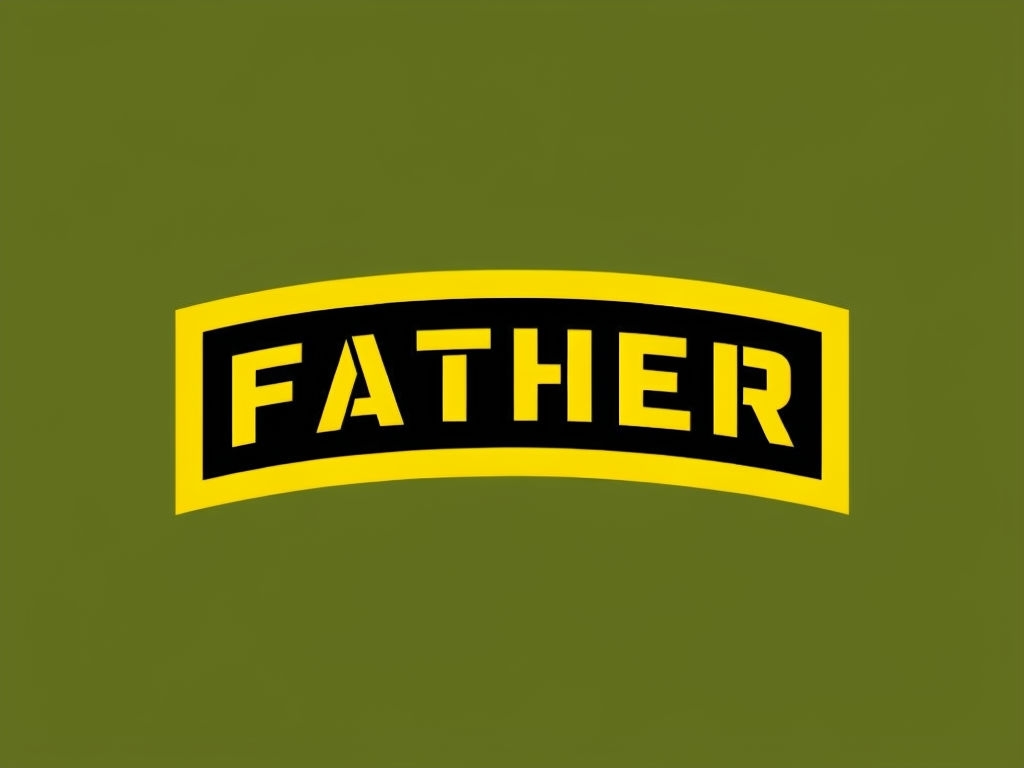 Military Style FATHER Insignia Design for Hat