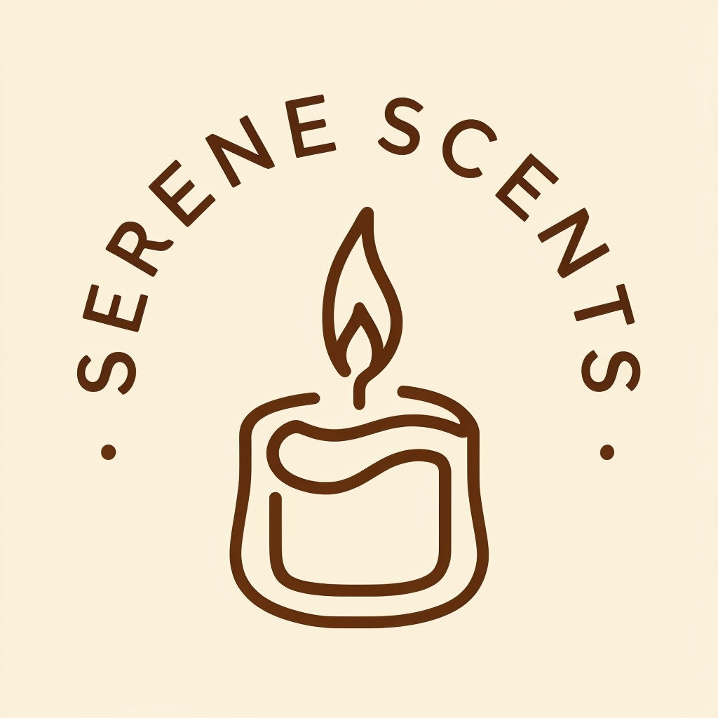 Serene Scents Minimalist Candle Art Poster