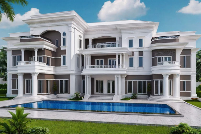 A beautiful magnificient 4-Storey Complex Mansion Palace in ... by ...