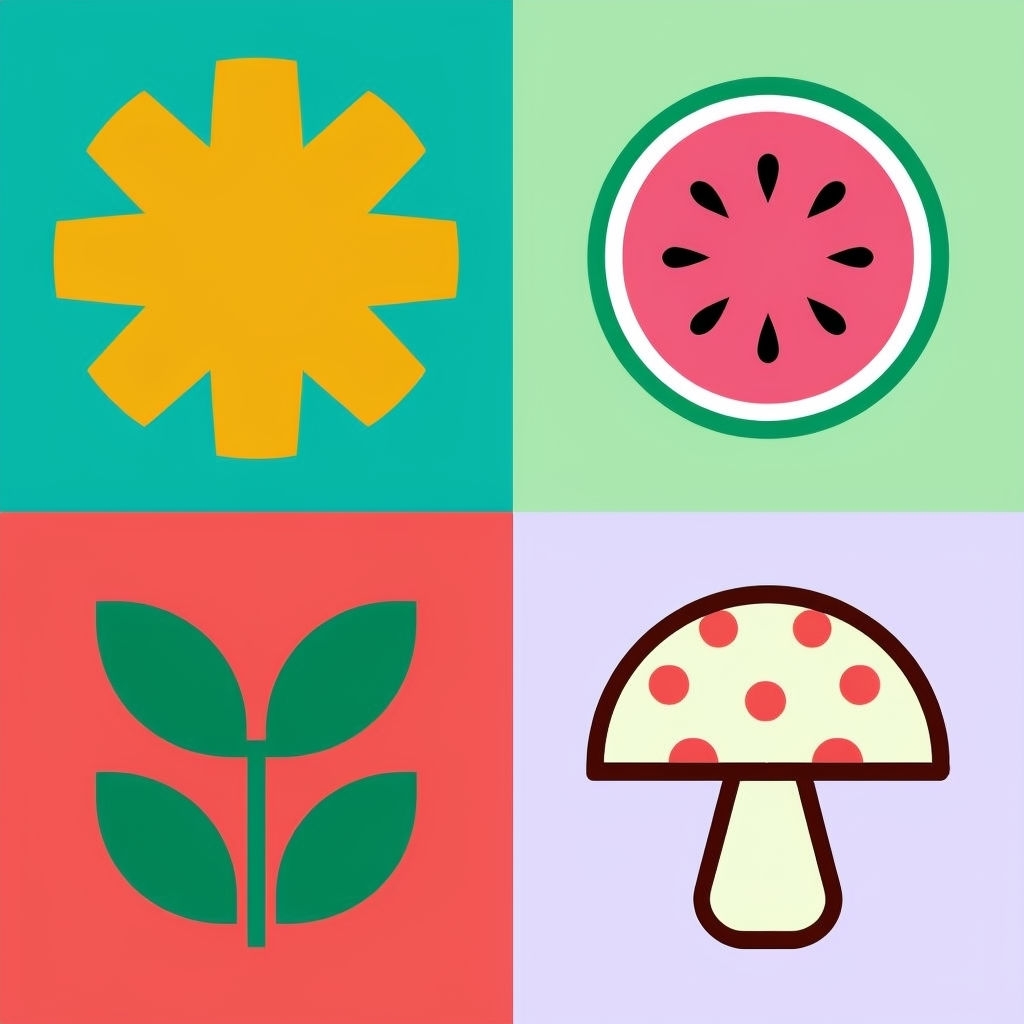 Vibrant Nature-Inspired Geometric Seamless Pattern Design