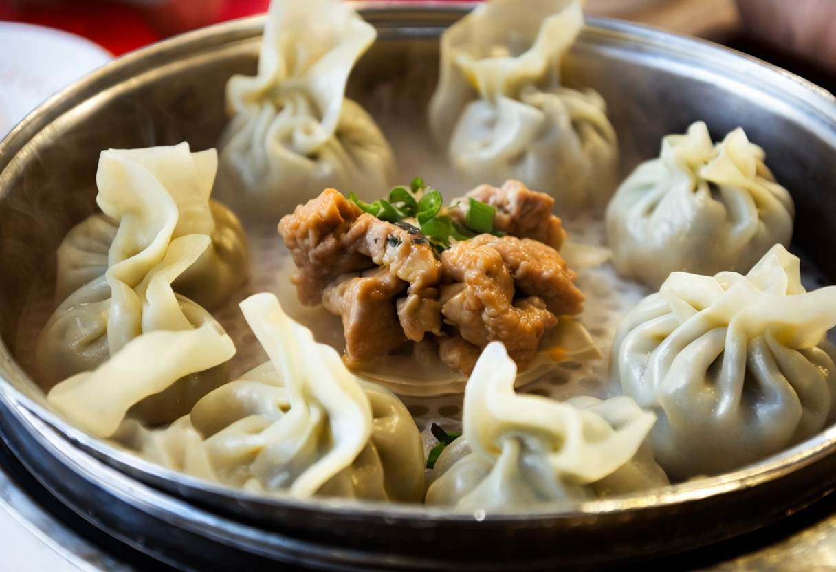 Dumplings de Cerdo al Vapor