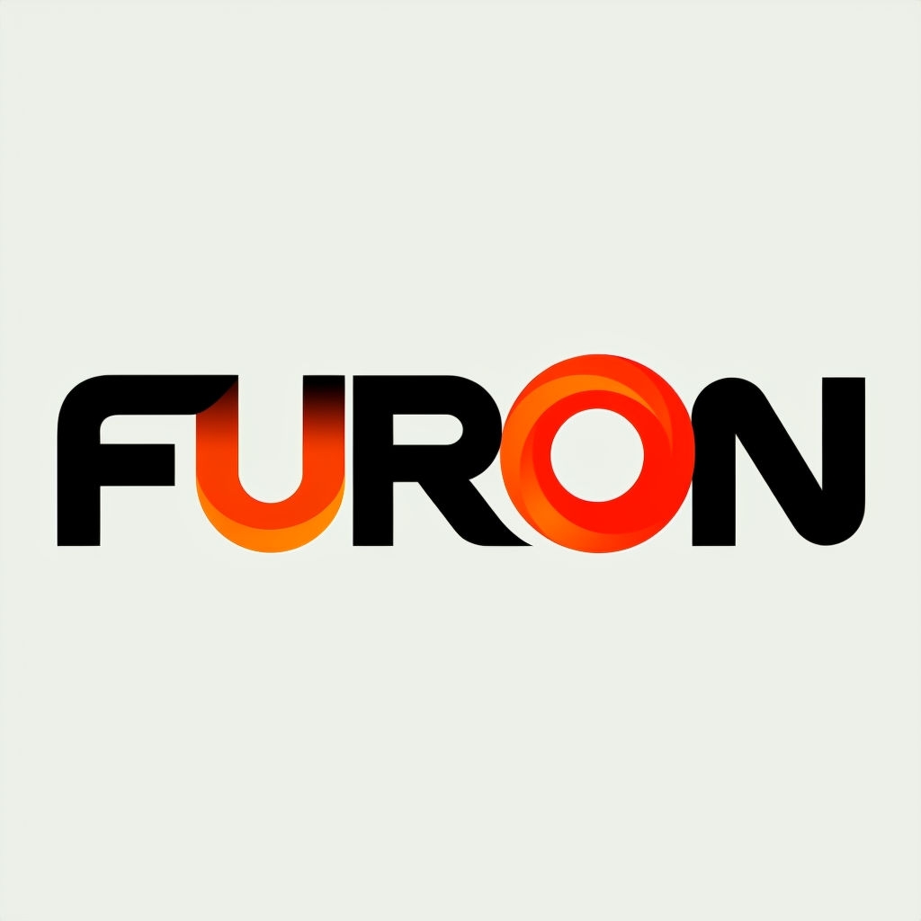 Modern Minimalist FURON Logo Design T-shirt