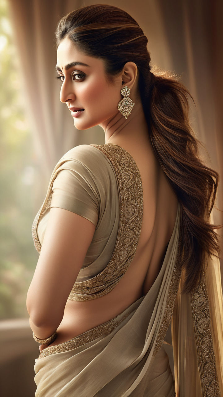 kareena kapoor nude in a saree