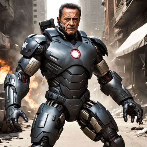 John pesci as war machine amarvel character superhero by Leon Jackson ...