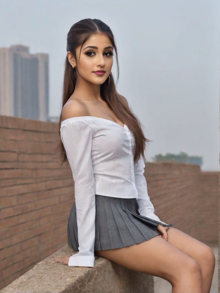 Beautiful 21 year old desi girl halter top miniskirt