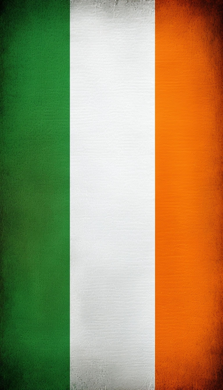 Vibrant Cote d'Ivoire Flag with Textured Background Mobile Wallpaper