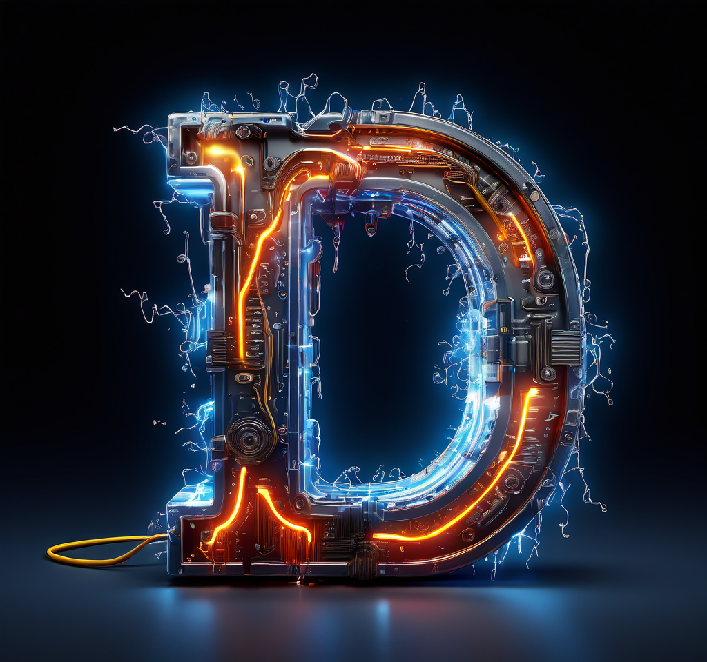 Make a dripping electric alphabet Letter 