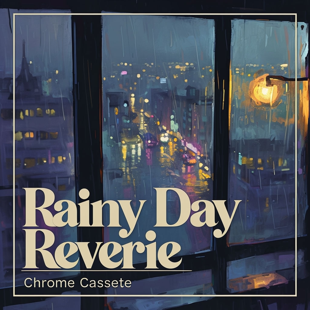 Cozy Rainy Day Reverie Lo-Fi Hip Hop Album Cover Art