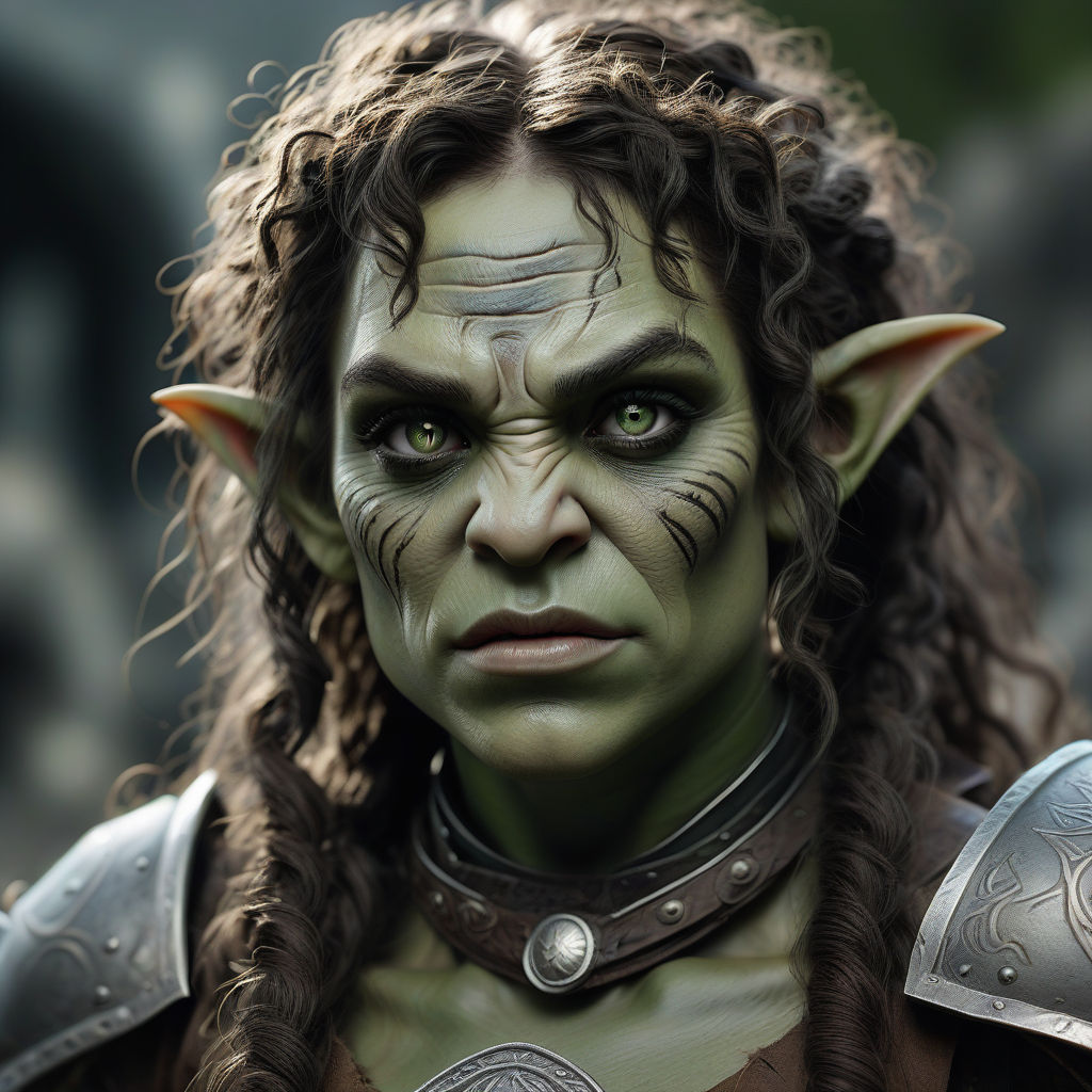 Photograph of a beautiful female orc from lotr by Kir Beaux - Playground