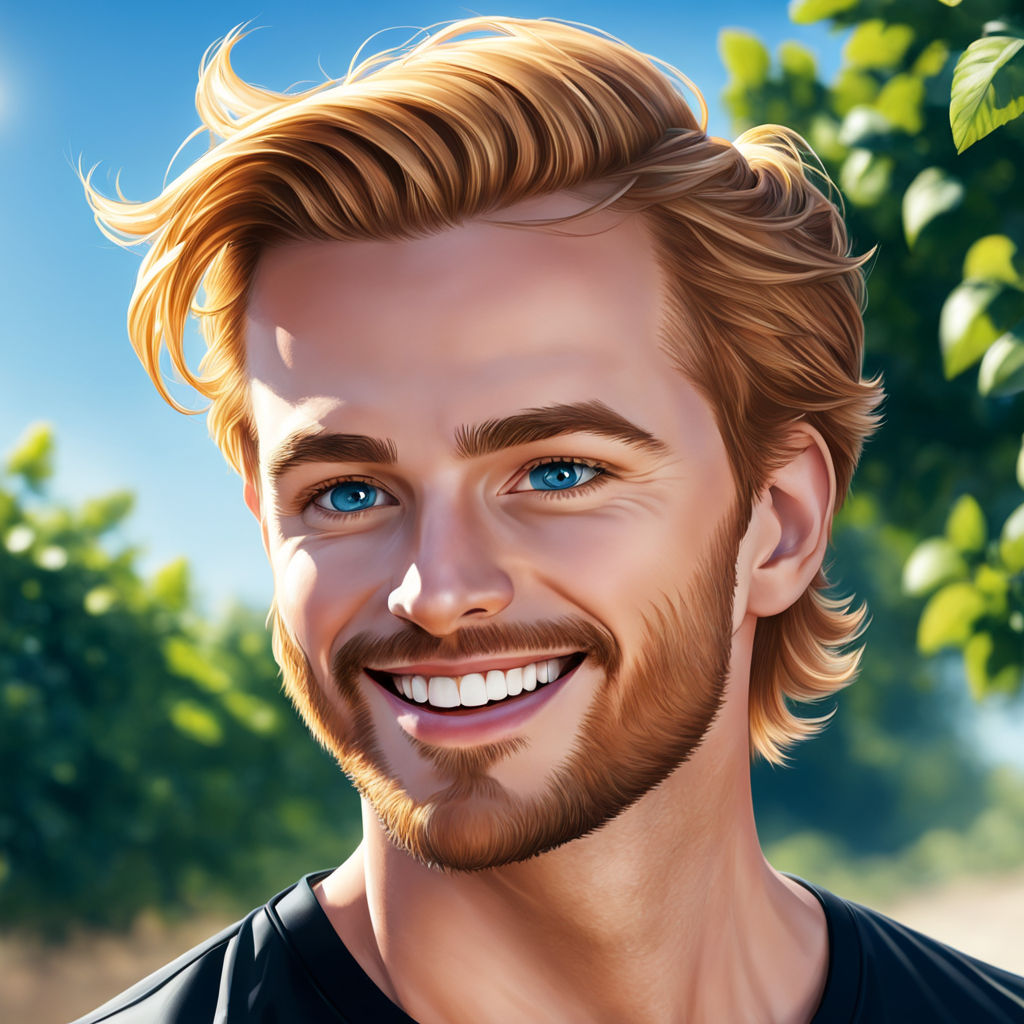 Strawberry blonde man by Mouarf Le Grand - Playground