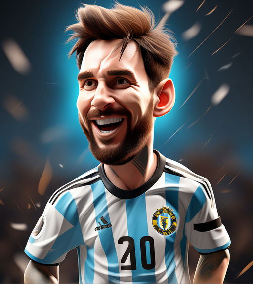 Artistic and Comic Aesthetic Caricature of Lionel Messi with... by lfi ...