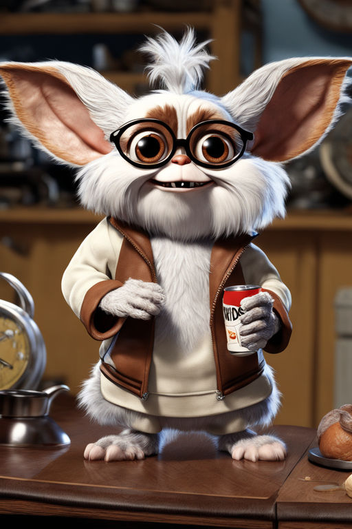 Hyperrealistic art character gizmo as imagined by looney too... by ...