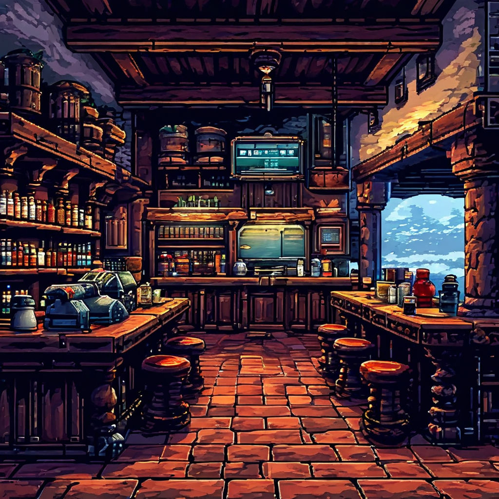 8 bit rpg tavern chrono trigger by Nicky S - Playground