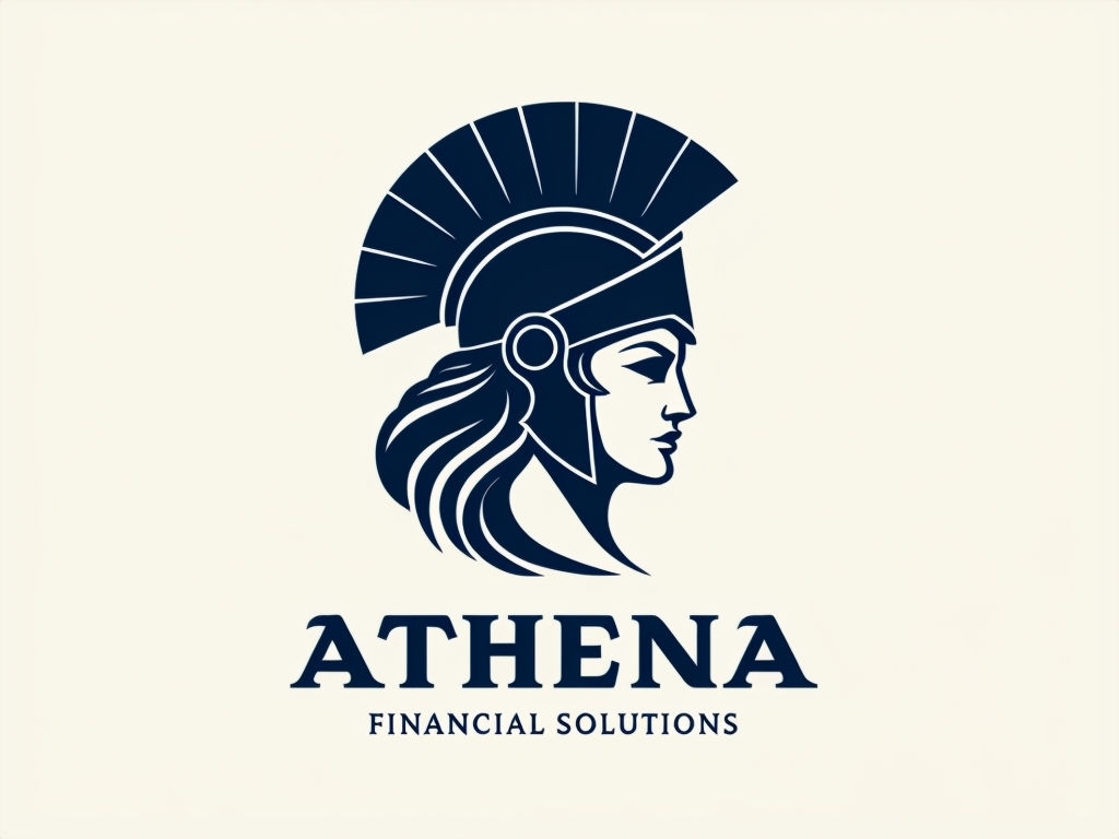 Minimalist Athena Logo for Financial Solutions Company Logo