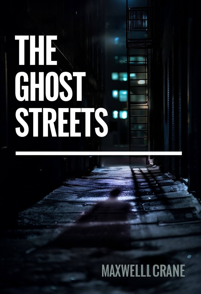 The Ghost Streets Thriller Novel Design with Dark Alleyway EBook Cover