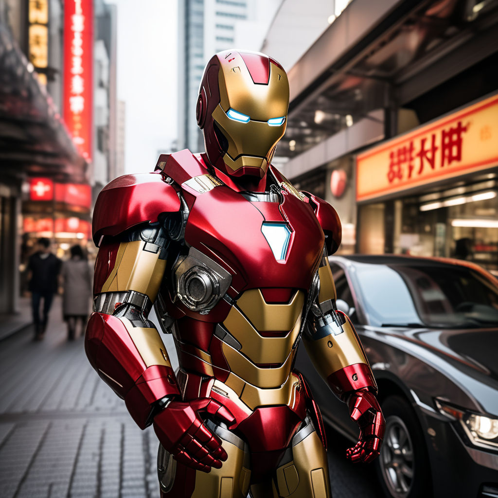 Iron man without helmet In Tokyo Japan by Gabriel Robles de Aguiar ...