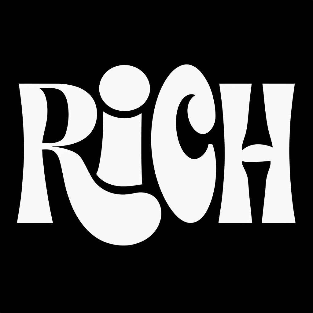 Bold Modern RICH Typography Design T-Shirt