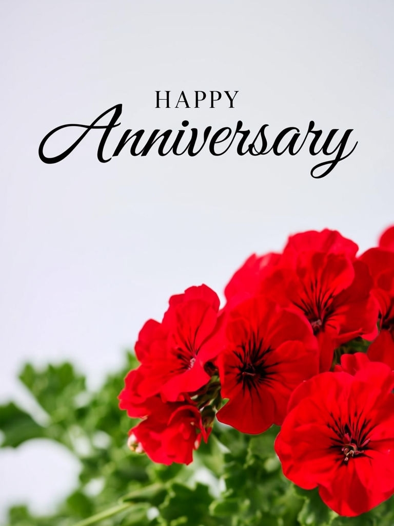 Elegant Black Calligraphy Happy Anniversary Card Design Event Sign
