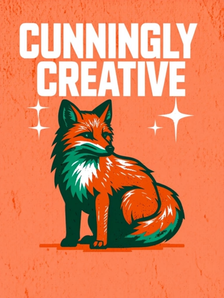 Geometric Fox Cunningly Creative Graphic T-Shirt