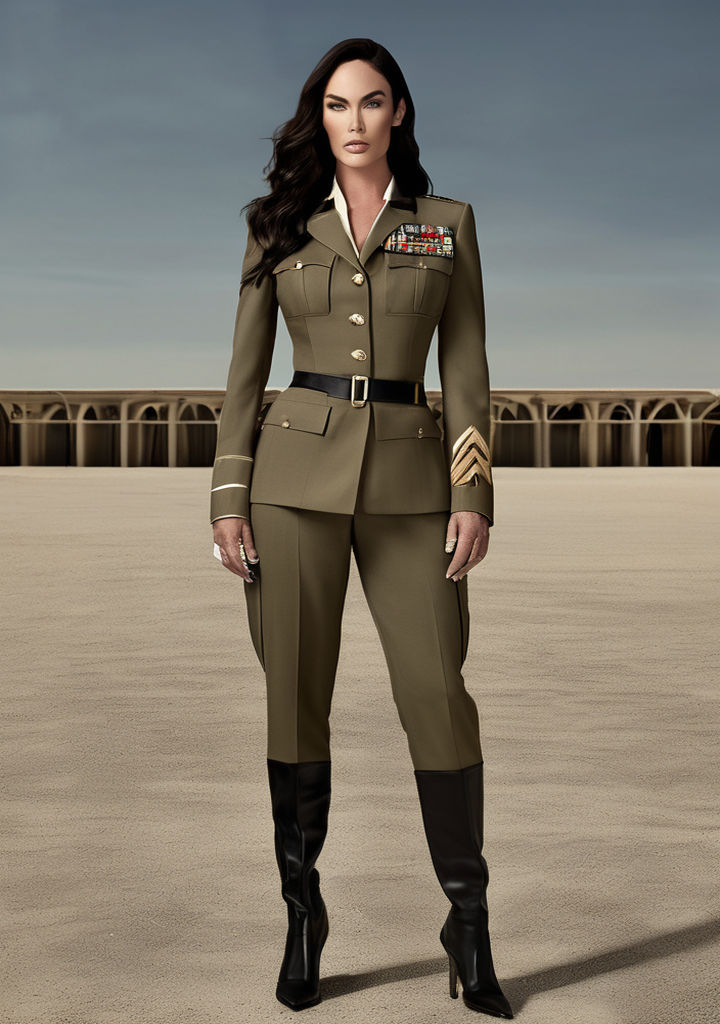 Megan Fox channels a high-ranking military general with her ... by Zaza ...