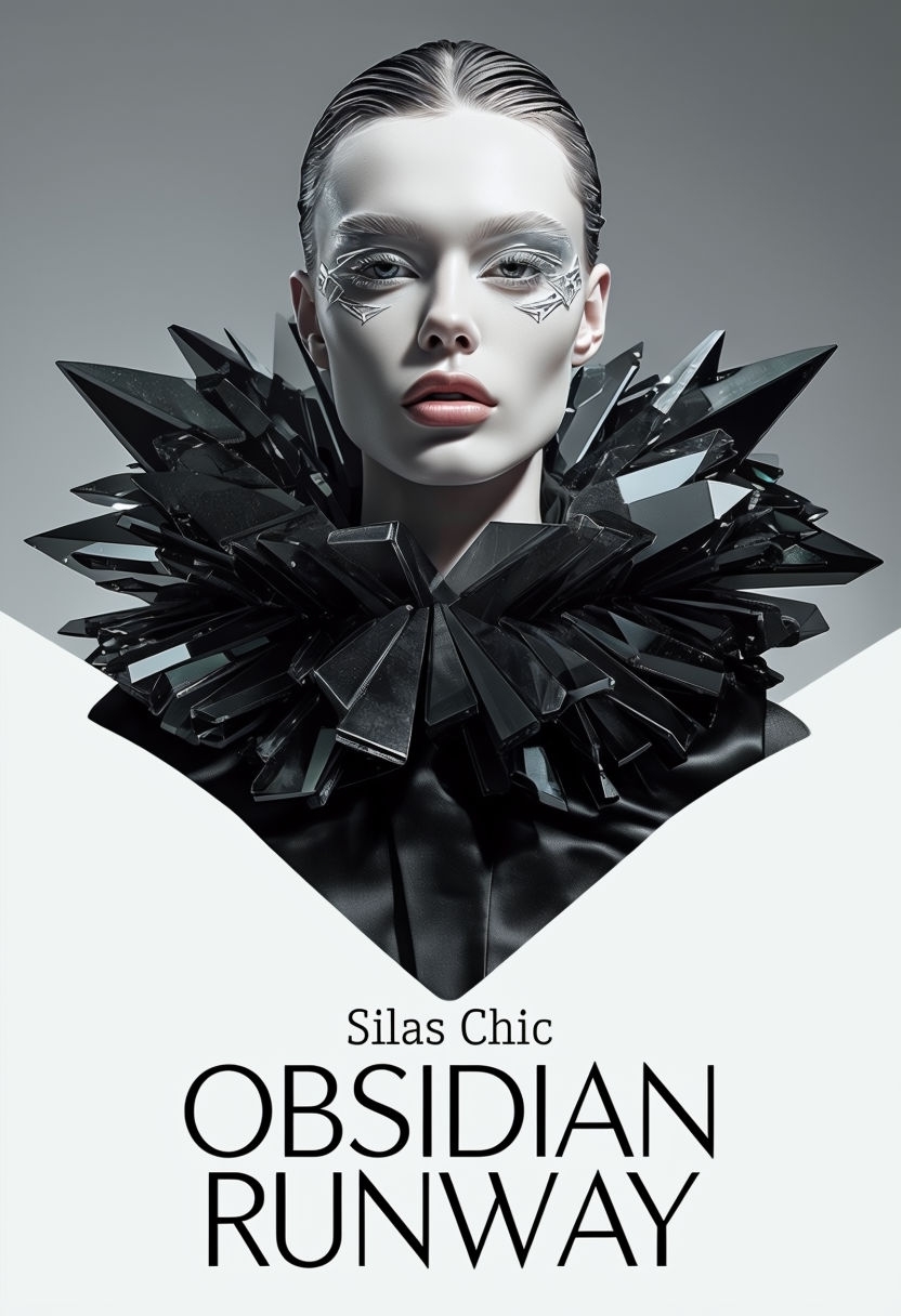 High Fashion Fantasy Obsidian Runway Book Cover Design EBook Cover