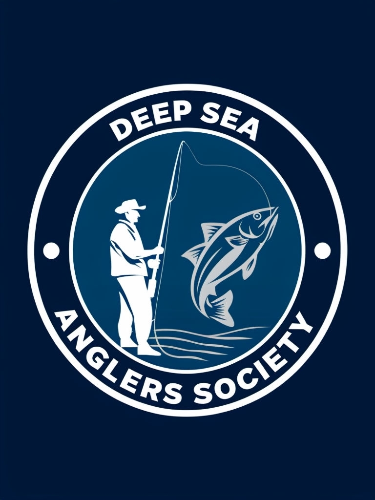 Deep Sea Anglers Society Circular Logo T-Shirt