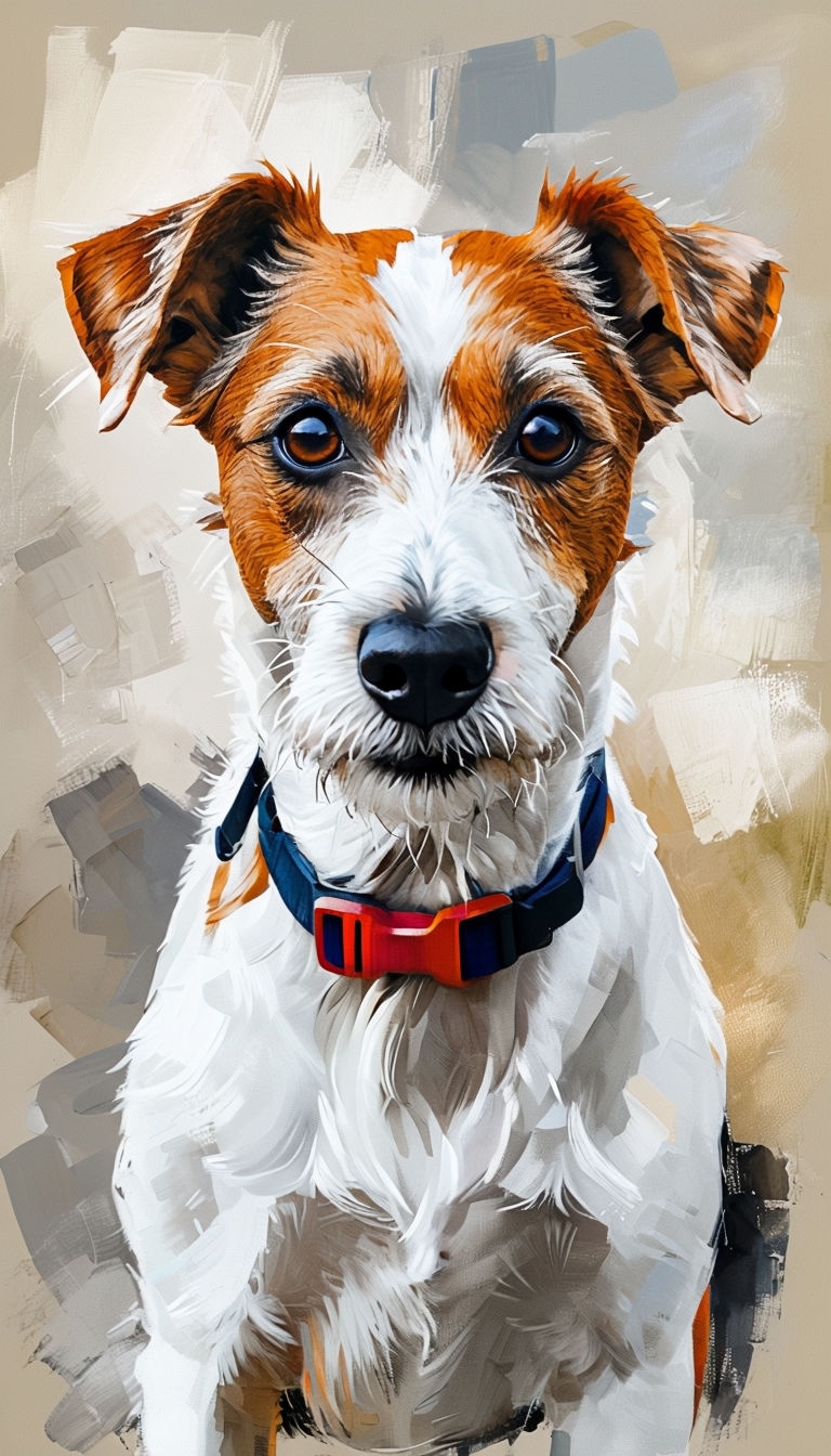 Realistic Parson Russell Terrier Digital Painting Phone Case Cover