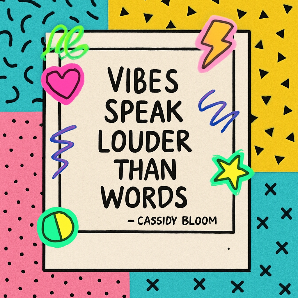 Vibrant Retro Motivational Quote Artwork for Social Media Post