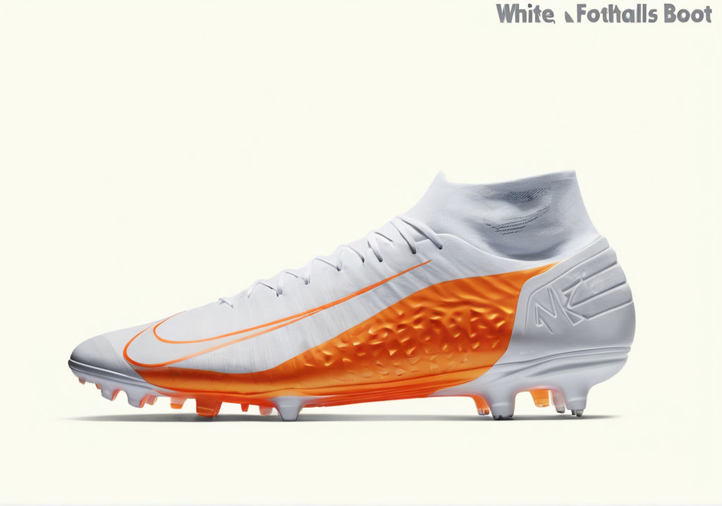 orange and white nike football boots