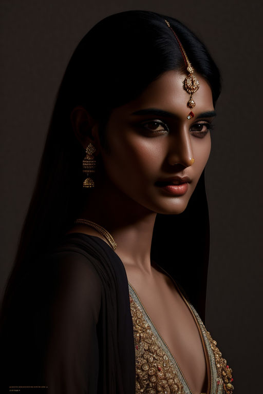 Portrait of an indian model by Vishwadip Ingale - Playground