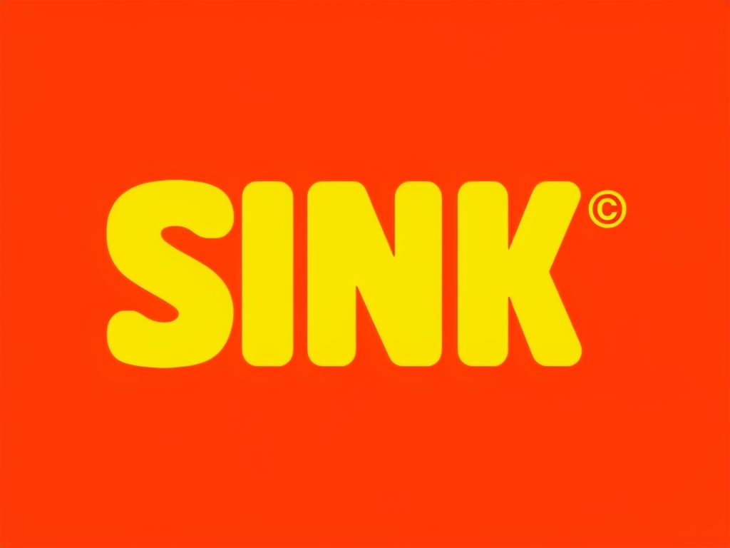 Bold Retro SINK© Typography Promotional Advertisement Hat
