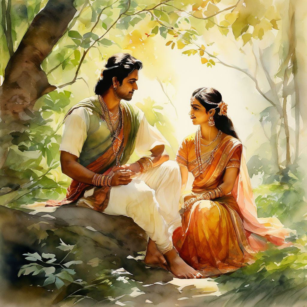 Urmila and Lakshman by Lakshmi - Playground