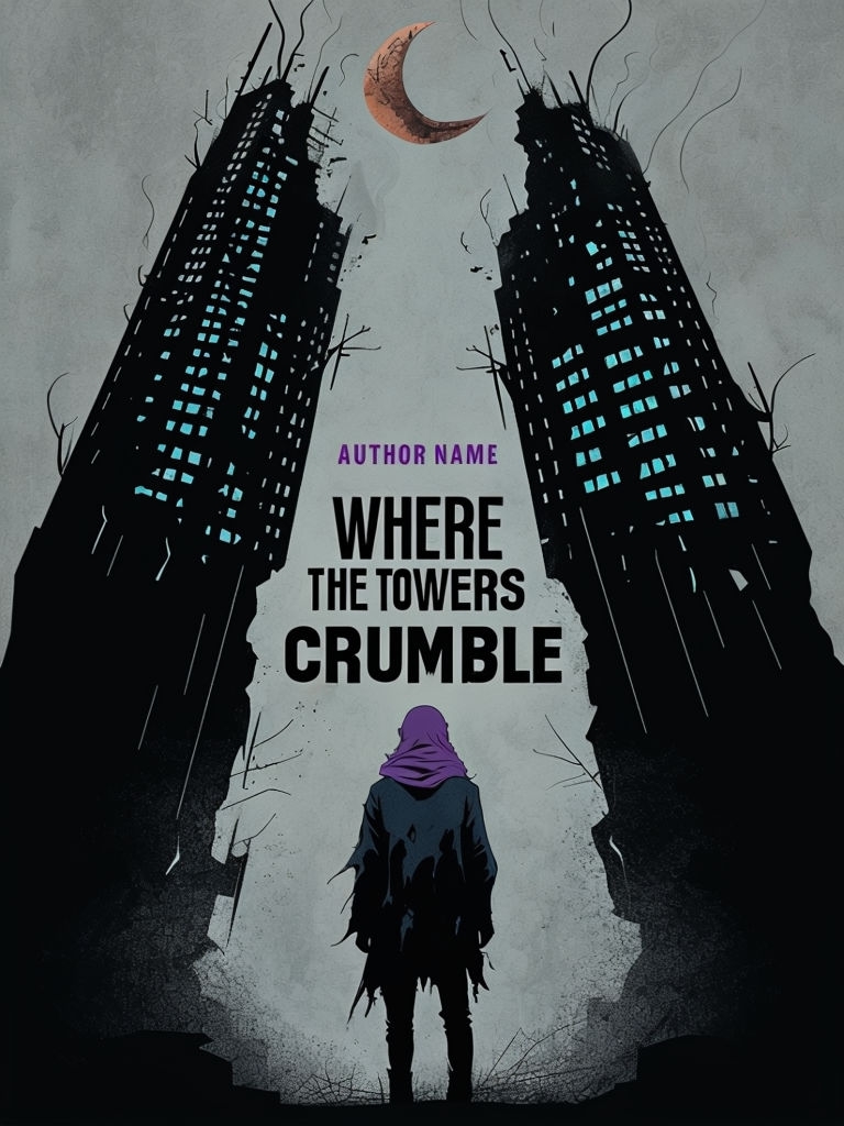 Where the Towers Crumble Haunting Minimalist EBook Cover