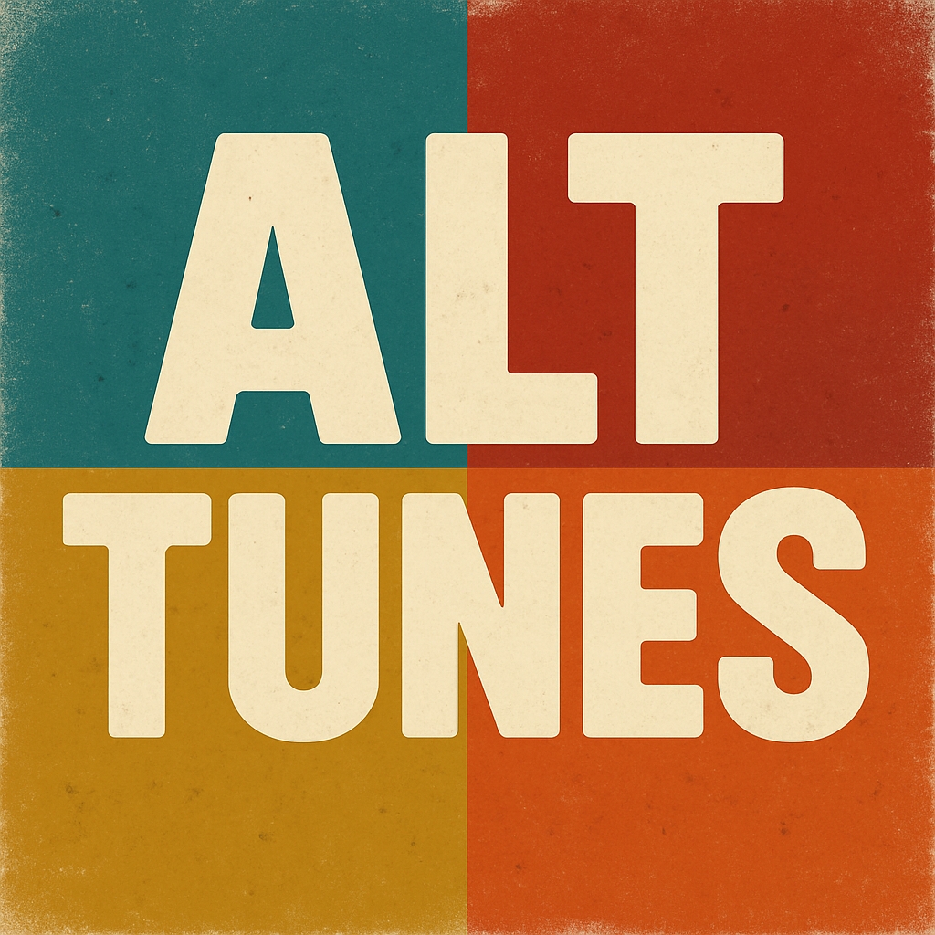 Vintage ALT TUNES Graphic Design for Nostalgic Spotify Album Cover