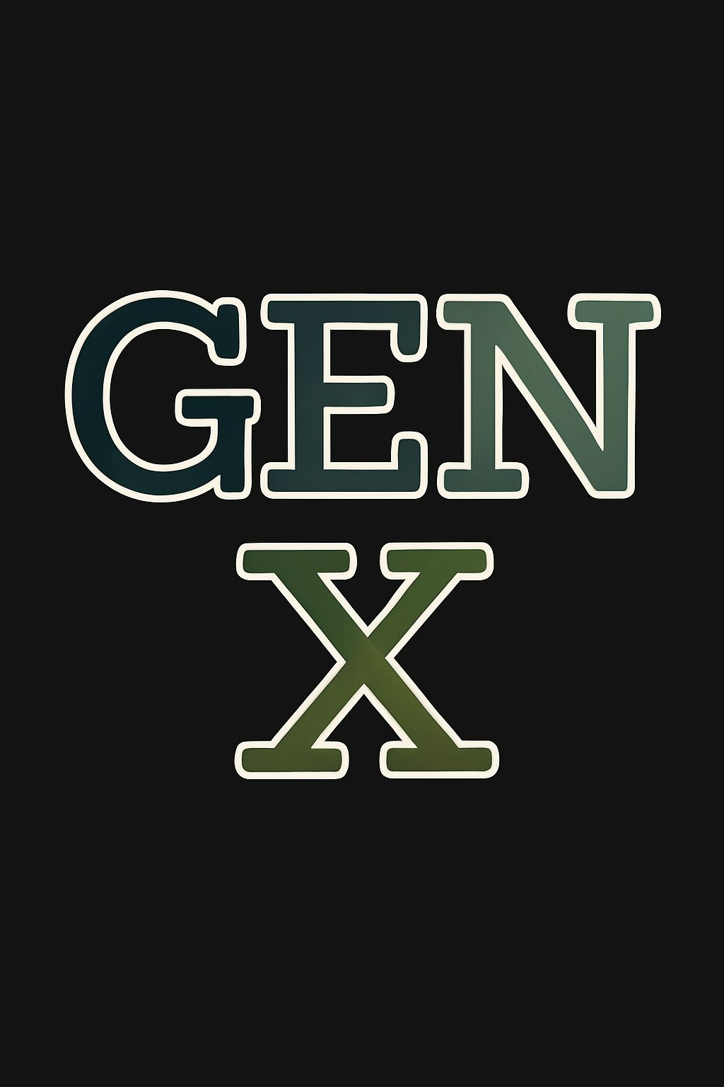 Modern Bold Gen X Typography T-Shirt