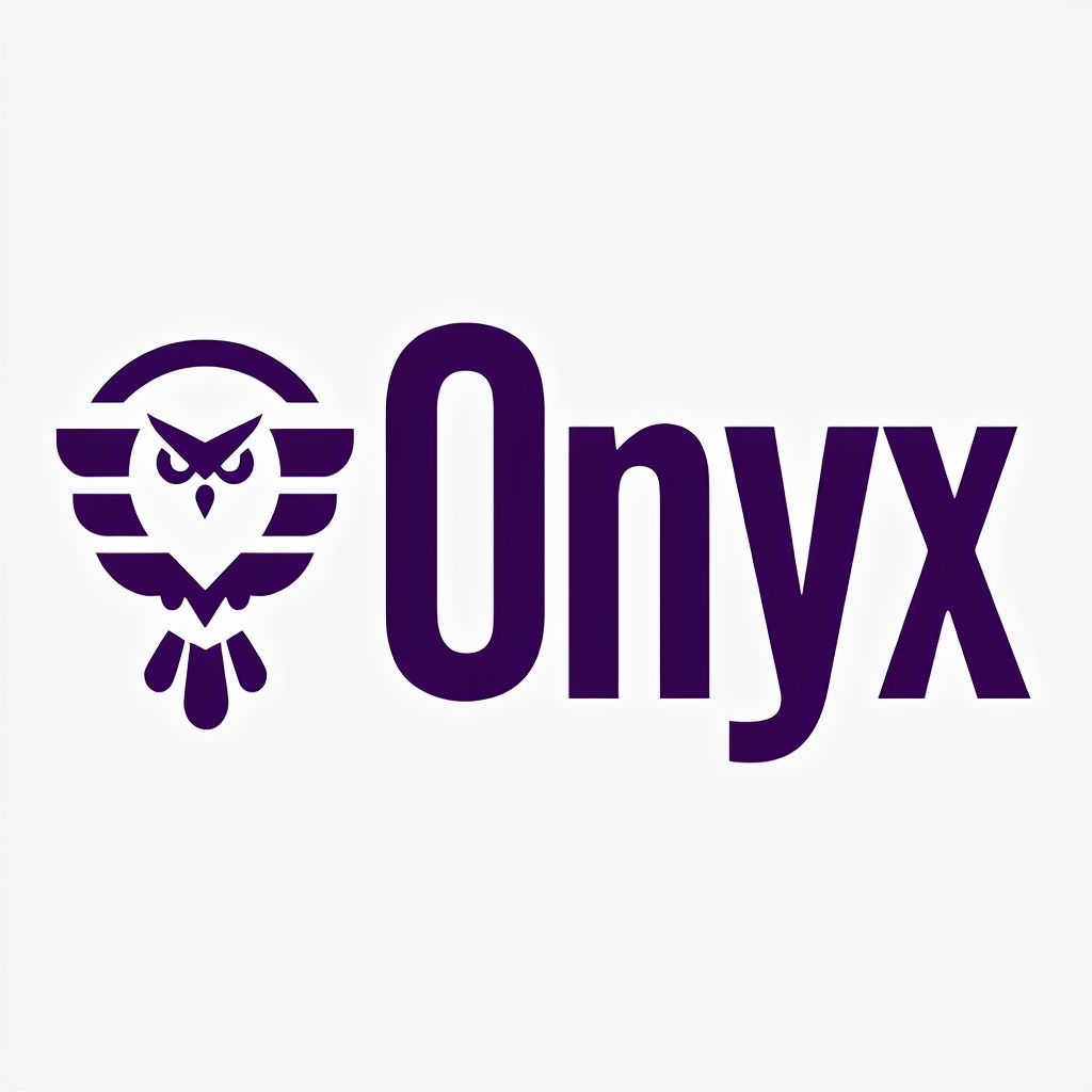 Minimalist Dark Purple Owl Onyx Logo Design for Branding