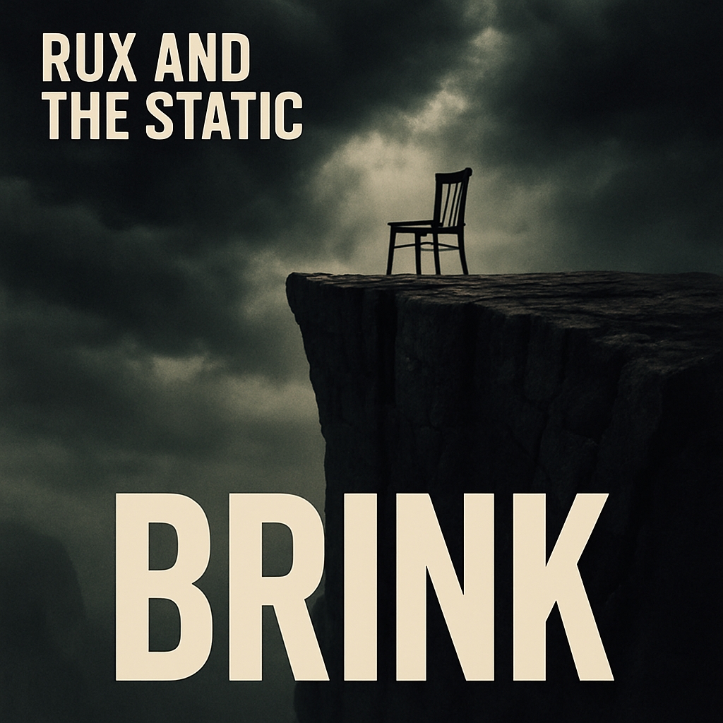 Dramatic Monochromatic Album Cover Design for BRINK by RUX AND THE STATIC Spotify Album Cover